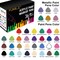 36 Colors Acrylic Paint Pen Markers, Acrylic Paint Markers for Easter Egg, Rocks, Wood, Glass, Ceramic, Canvas and Pumpkin, Acrylic Paint Set for Craft Projects.
